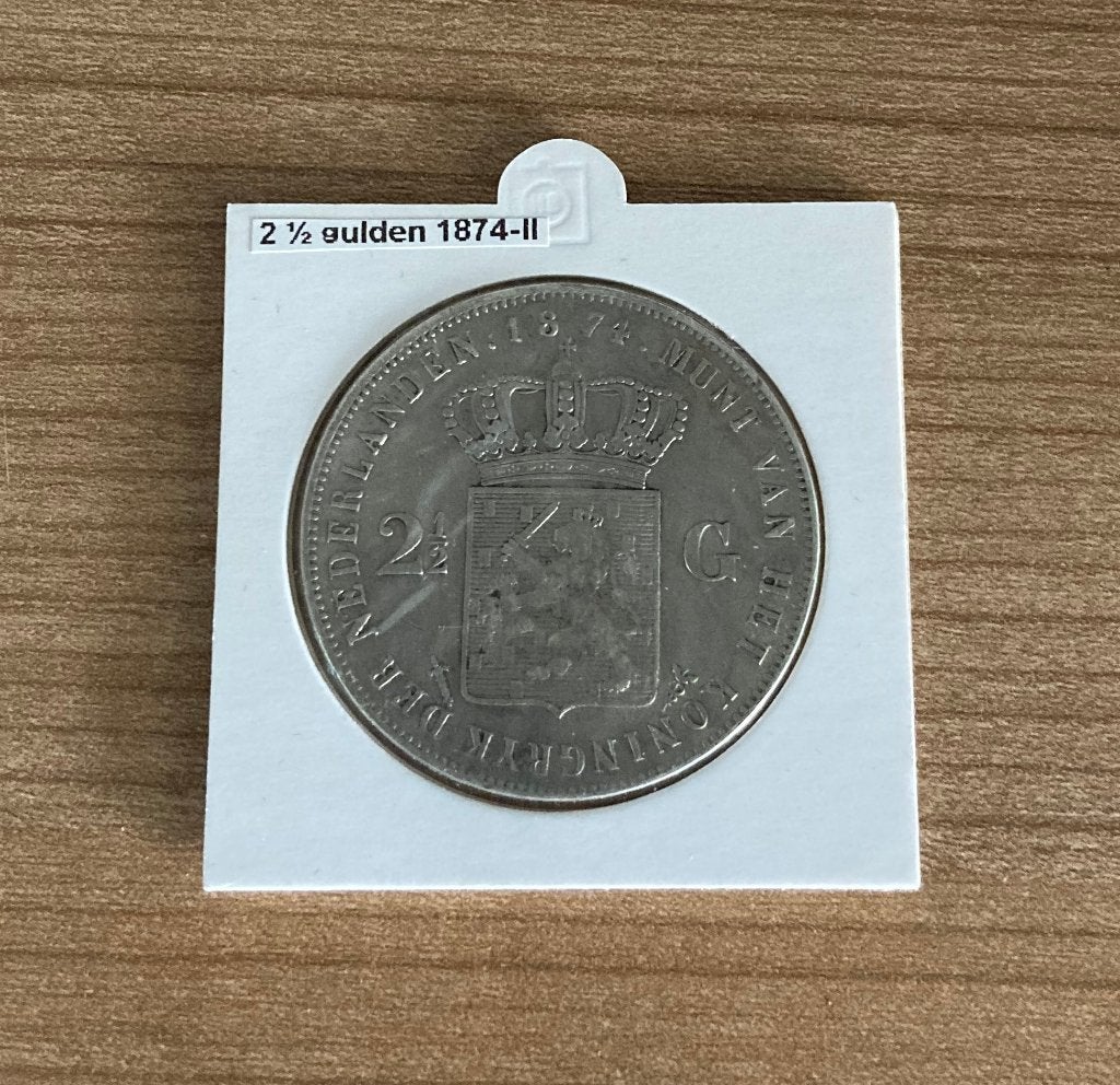 Zilveren rijksdaalder Willem III 1874, Postzegels en Munten, Munten | Nederland, Ophalen, Koning Willem III, Zilver, Losse munt
