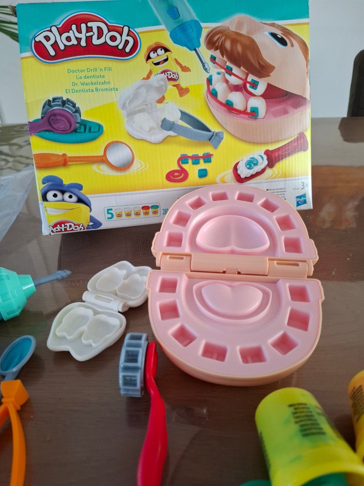 Play-Doh Dokter Boren en Vullen - Tandarts Speelset, Ophalen of Verzenden, Gebruikt, Knutselen