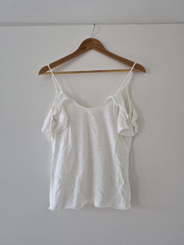 Top Mango maat S dames - wit, Kleding | Dames, Tops, Mango, Wit, Ophalen of Verzenden, Zo goed als nieuw