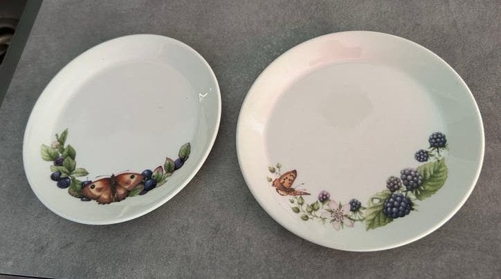 2 gebaksbordjes Marjolein Bastin servies, Ophalen of Verzenden, Zo goed als nieuw, Bord(en), Overige stijlen