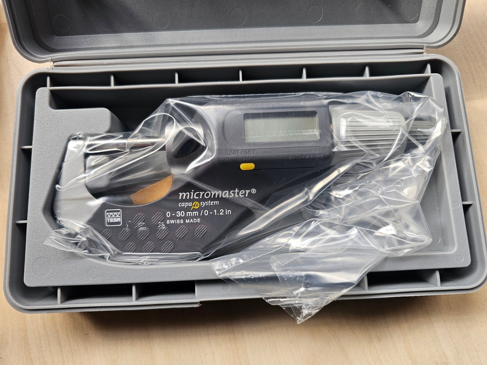 Tesa Micromaster Easy 0-30 mm Digitale Micrometer, Doe-het-zelf en Verbouw, Ophalen of Verzenden, Nieuw, Overige meters
