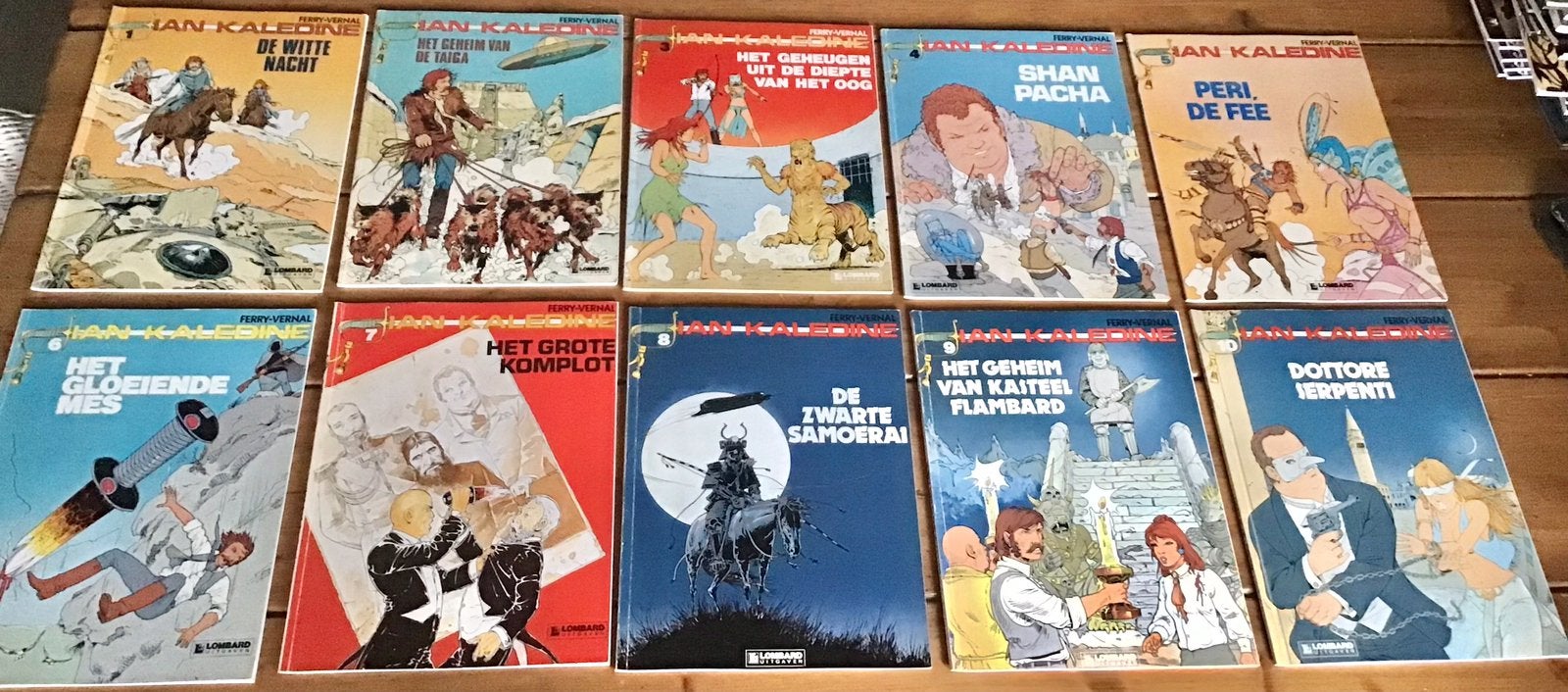 10 STRIPBOEKEN: FERRY-VERNAL —IAN KALEDINE 1 T/M 10, Meerdere comics, Ophalen of Verzenden, Gelezen, Europa