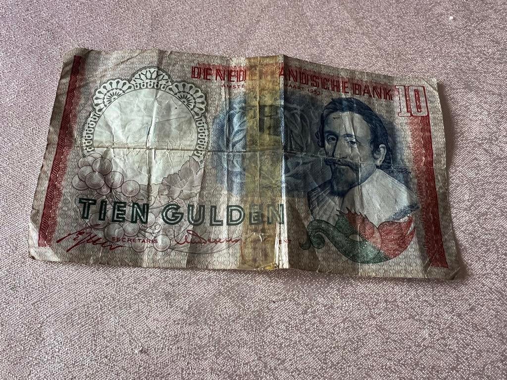 10 gulden bankbiljet, Ophalen of Verzenden, 10 gulden, Los biljet
