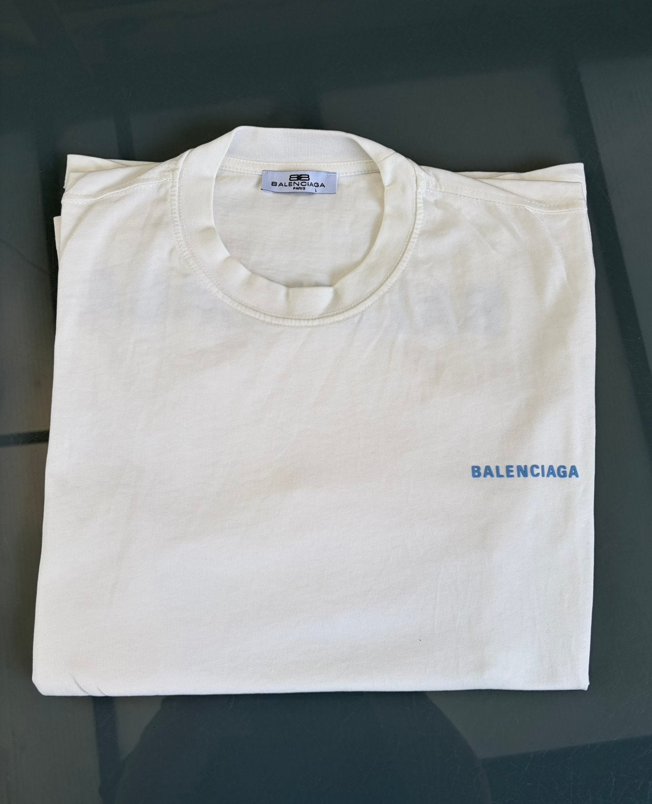 Balenciaga shirt maat L, Ophalen of Verzenden, Zo goed als nieuw, Maat 52/54 (L), Wit