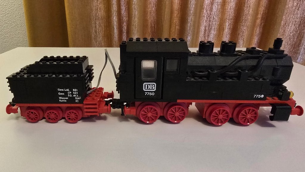 LEGO 7750 stoomlocomotief + 12V rails, trafo & handleiding, Kinderen en Baby's, Ophalen, Gebruikt, Overige thema's, Lego