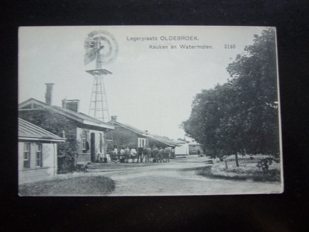 OLDEBROEK  =  LEGERPLAATS - KEUKEN EN WATERMOLEN, Ophalen of Verzenden, 1920 tot 1940, Ongelopen