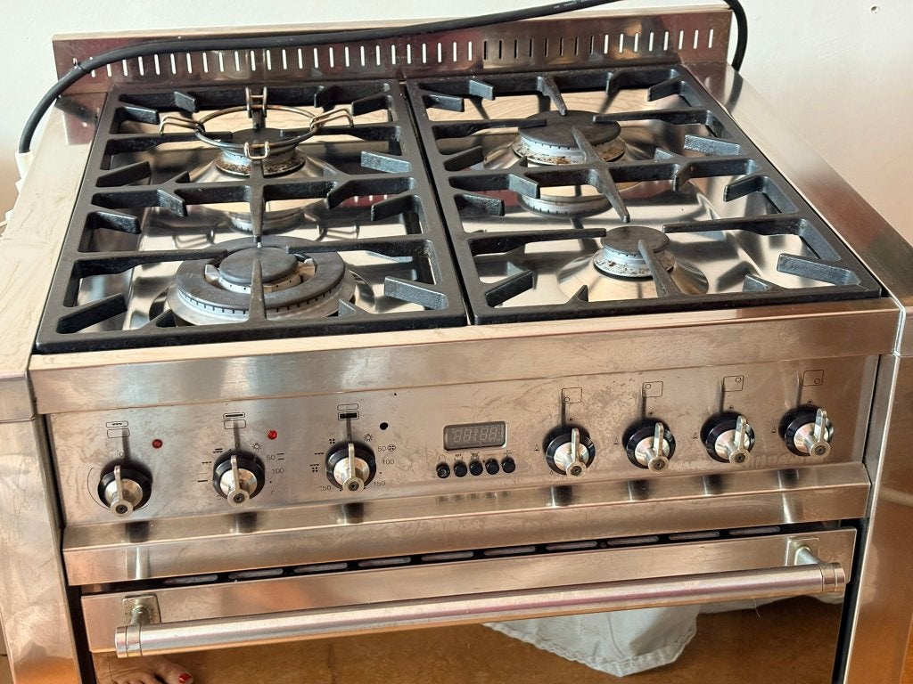 Smeg SpA 42016 Guastalla (RE) gasfornuis met dubbele oven, Witgoed en Apparatuur, Ophalen, Gebruikt, Hete lucht, 60 cm of meer