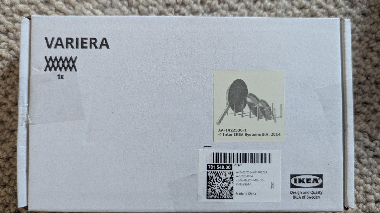 IKEA VARIERA dekselhouder, 2 stuks beschikbaar, prijs per st, Bordenrek, IKEA, Ophalen of Verzenden, Metaal