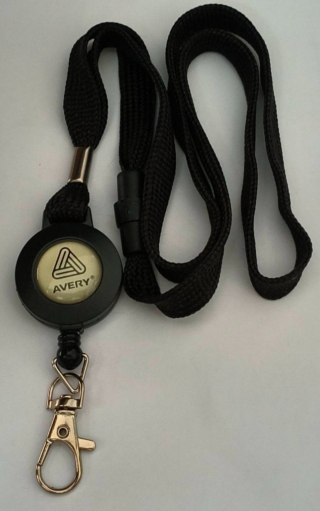 Avery keycord met afrolsysteem en karabijn haak, Verzamelen, Ophalen of Verzenden, Nieuw, Merk