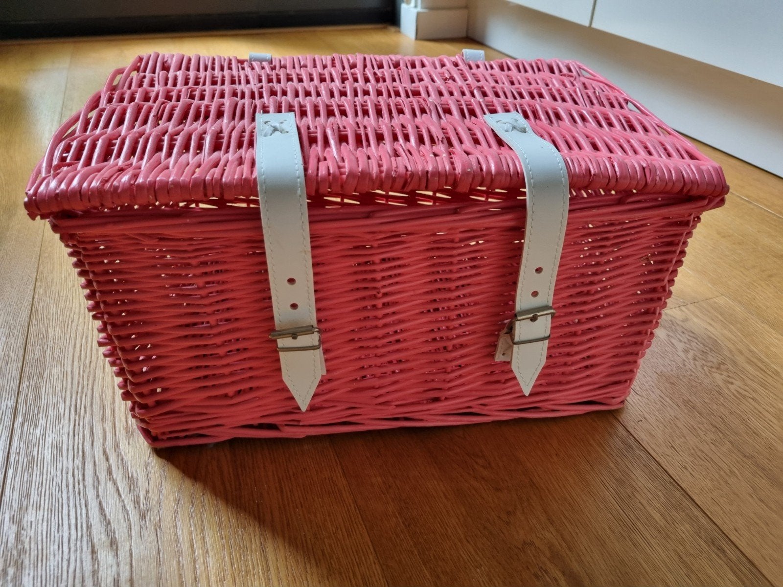 Rotanmand meisjesfiets, Hobby en Vrije tijd, Picknickmanden, Ophalen, Zo goed als nieuw