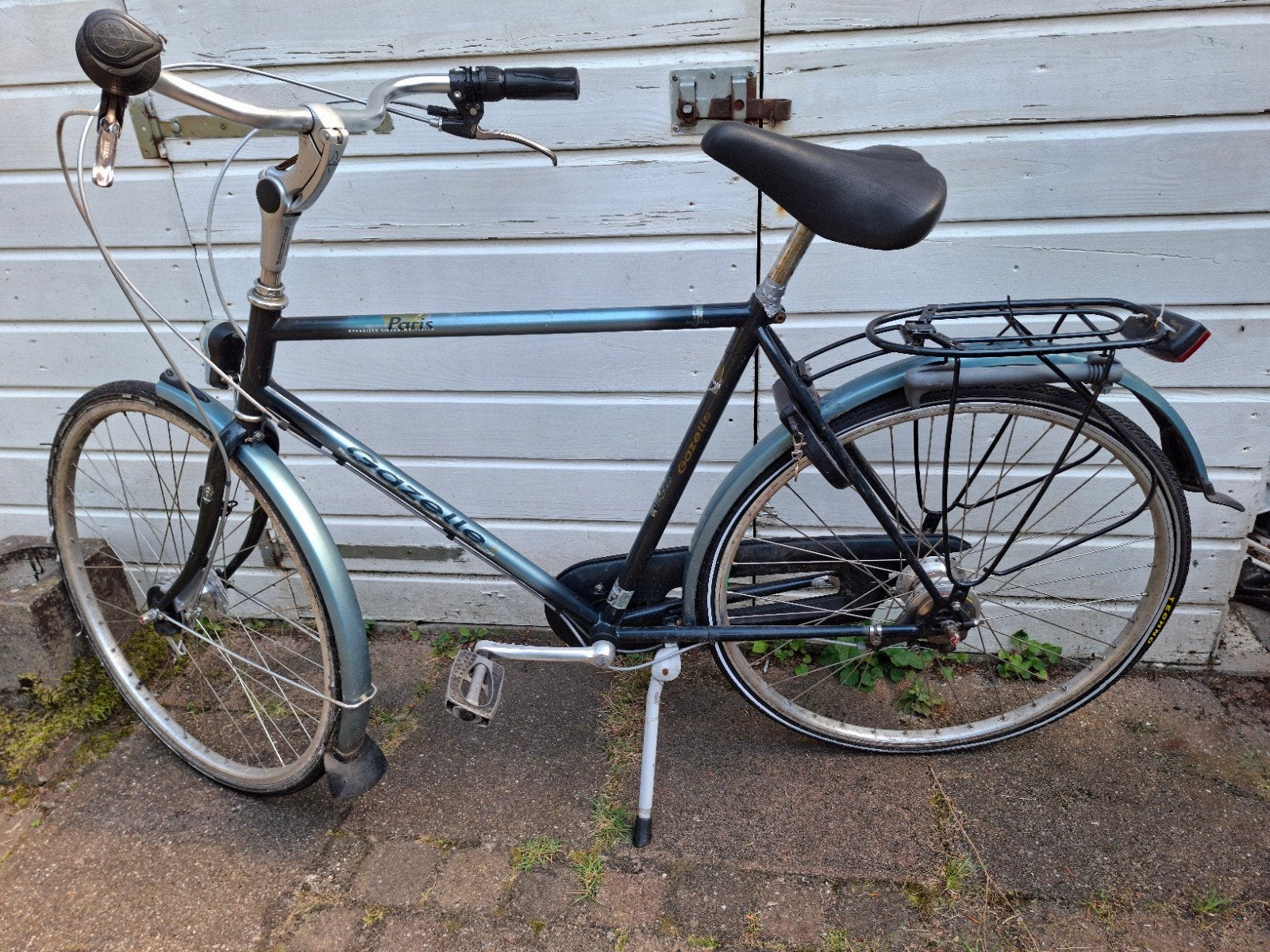 Grijze Gazelle fiets, Ophalen, Velgrem, Versnellingen, Gazelle