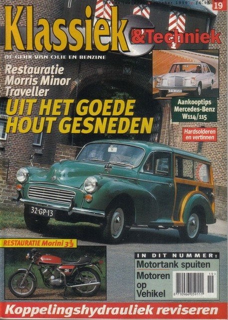 Klassiek & Techniek 19 1999 : Morris Minor - Mercedes Benz, Ophalen of Verzenden, Gelezen, Algemeen