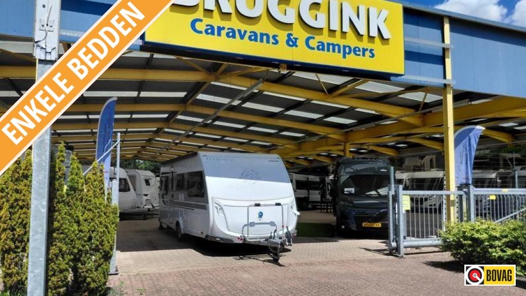 Knaus Sudwind 500 EU - ENKELE BEDDEN - RONDZIT, Rondzit, Bedrijf, Kachel, 5 tot 6 meter