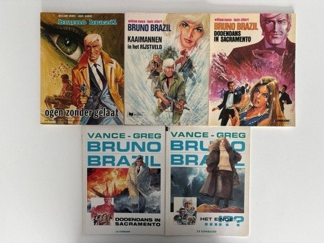 Bruno Brazil, SC, W.Vance, aktie/avontuur, Meerdere stripboeken, Ophalen of Verzenden, Zo goed als nieuw