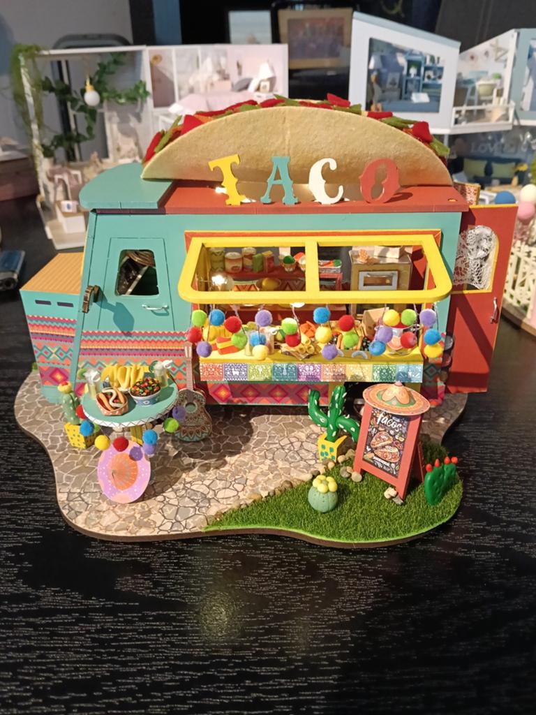 Miniatuur taco truck met licht, Ophalen, Knutselwerk