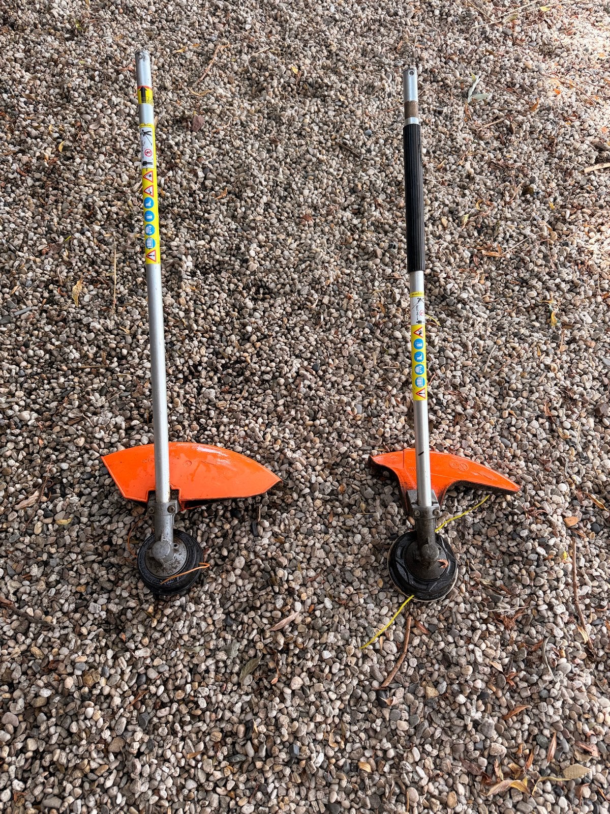 Stihl FS-KM maaikop / aanbouw zeis (2 stuks), Ophalen of Verzenden, Gebruikt, 50 cm of meer