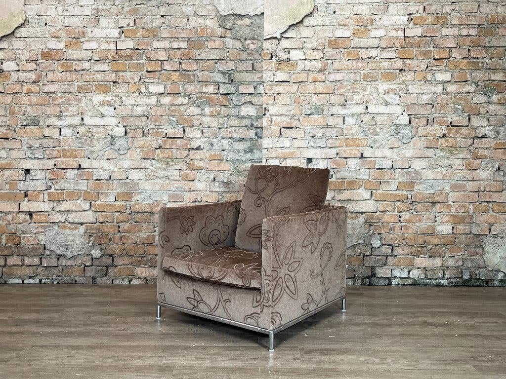 B&B Italia George fauteuil bruin bij TheReSales, Ophalen, Design, 75 tot 100 cm, Zo goed als nieuw
