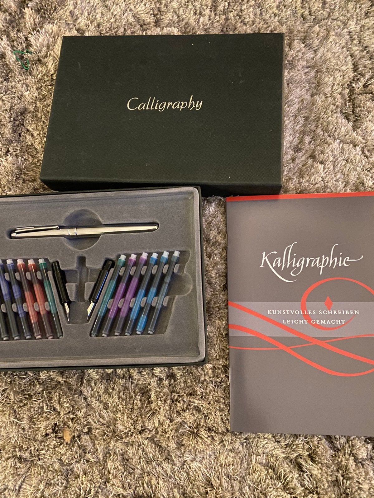 Kalligrafeer pen en set vullingen, Ophalen of Verzenden, Zo goed als nieuw