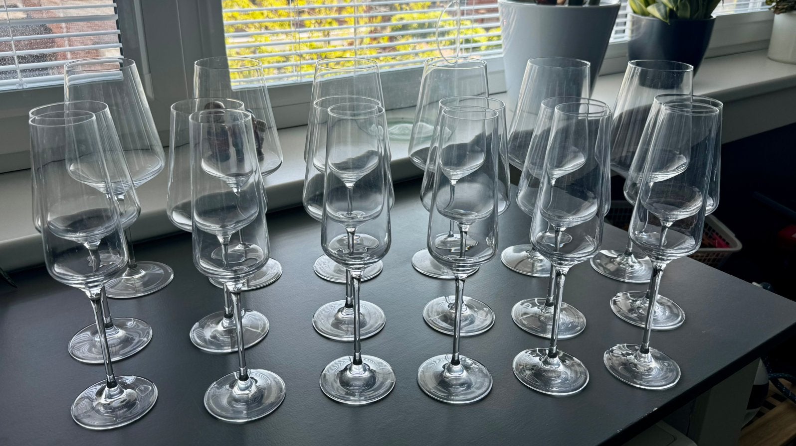 18 delig glasservies Leonardo wijn/champagne, Ophalen, Zo goed als nieuw, Overige typen