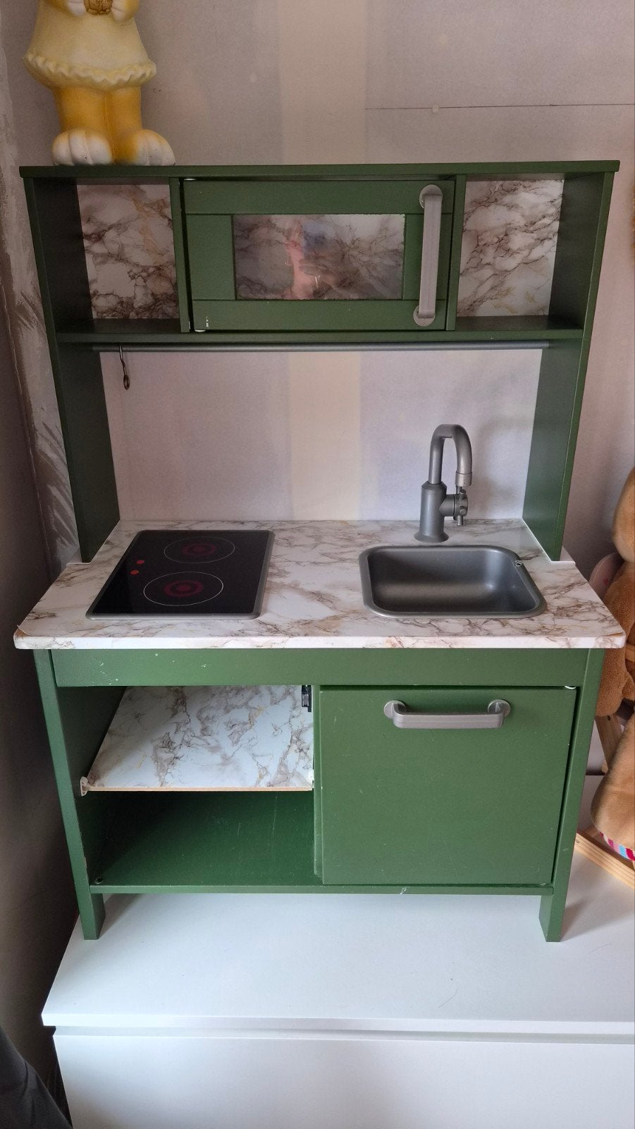 IKEA Duktig Speelkeuken - Groen met Marmerlook, Ophalen, Gebruikt