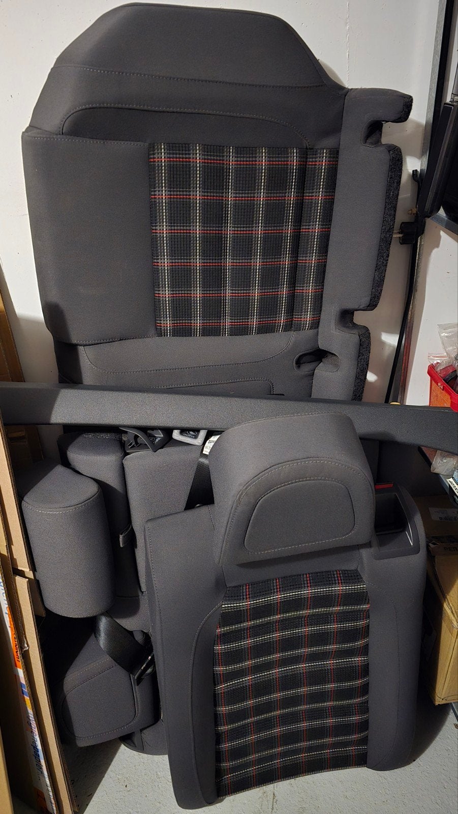 Complete originele achterbank Golf 5 GTI met hoedenplank, Auto-onderdelen, Interieur en Bekleding, Ophalen, Gebruikt, Volkswagen