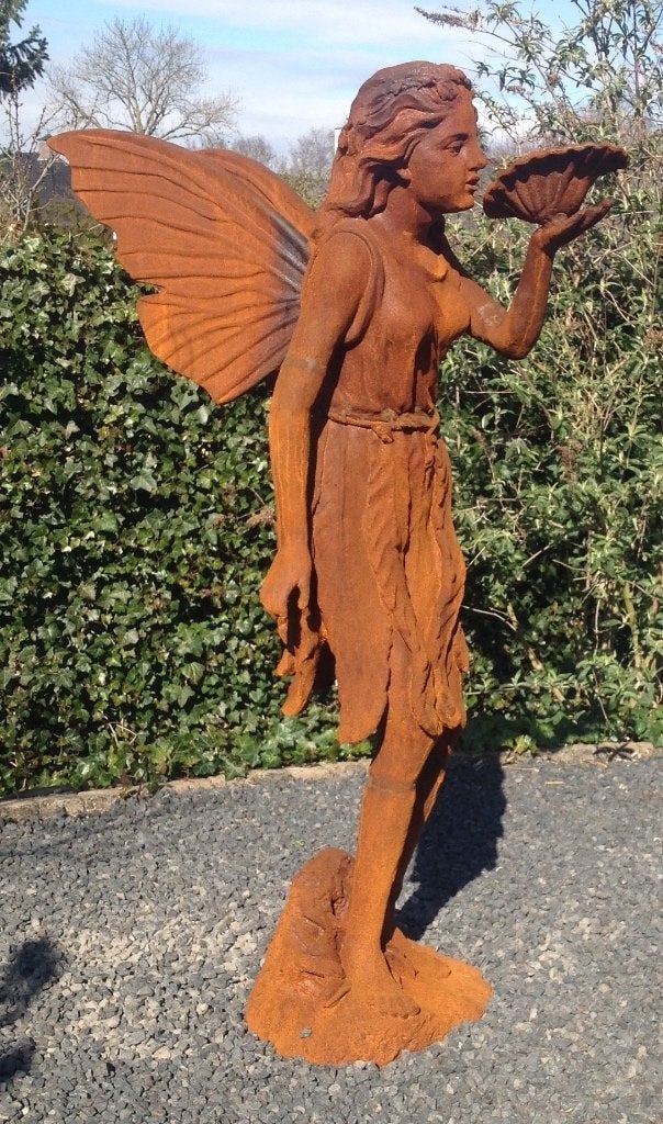 Heel mooi grote gietijzeren tuin beeld fairy tale gietijzer., Ophalen, Nieuw, Metaal, Mensenbeeld