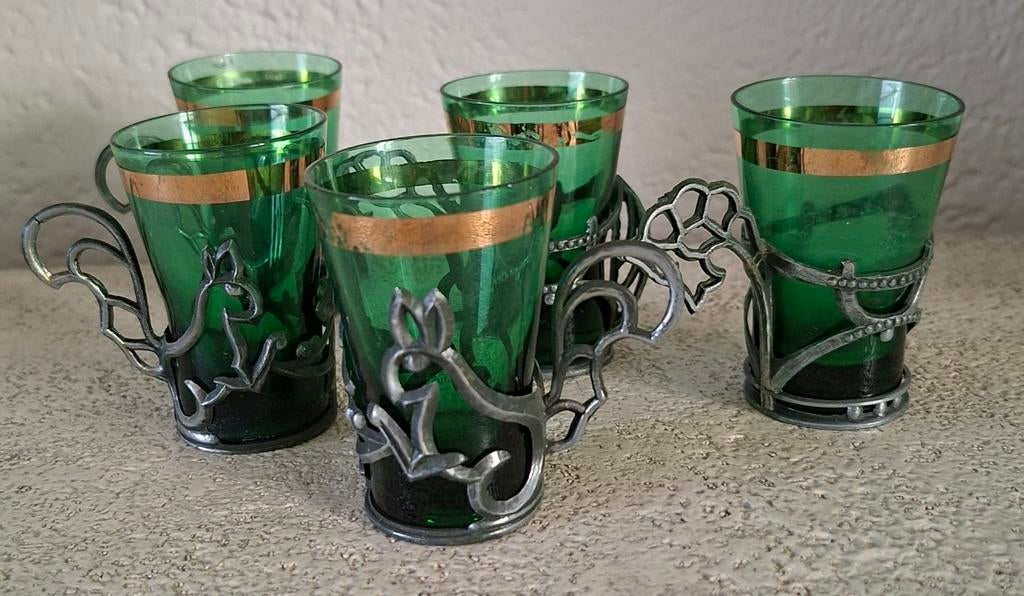 Zeldzame likeur glaasjes jaren 70 USSR, Ophalen of Verzenden