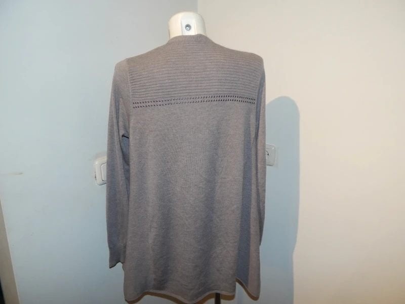 Marccain vest langer model wol zijde cashmere N4/40, Maat 38/40 (M), Verzenden, Zo goed als nieuw, Grijs