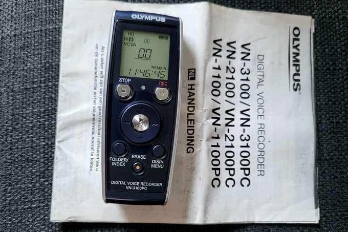 Olympus digitale memorecorder, Ophalen, Zo goed als nieuw, Toebehoren