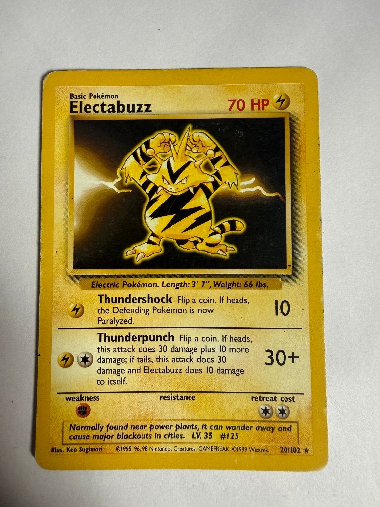 Electabuzz 20/102 Base set, Ophalen of Verzenden, Gebruikt, Losse kaart