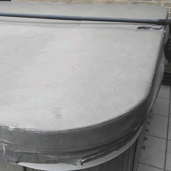 cover voor jacuzzi 10cm dik, 2.35mx2.35m voor ons versleten, Ophalen, Gebruikt