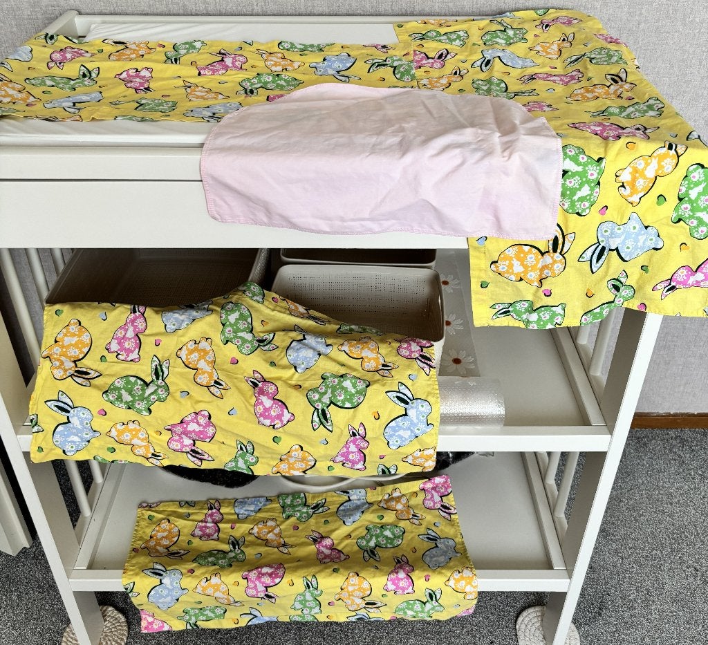 Ledikantbekleding, babylakens en sloopjes.Vintage, Ophalen of Verzenden
