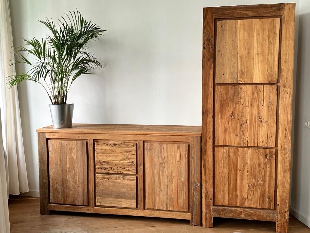 Solid Teak Furniture, Ophalen, Eikenhout, Zo goed als nieuw, 25 tot 50 cm