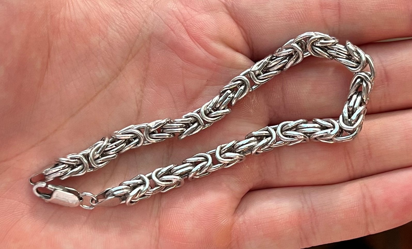 Heren armband 925 zilver zgan!, Ophalen of Verzenden, Zo goed als nieuw, Zilver, Zilver