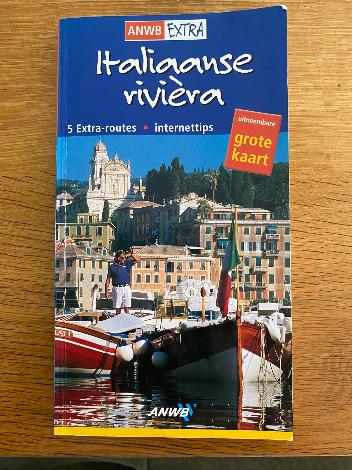 ANWB Extra Reisgids Italiaanse Rivièra met grote kaart, Boeken, Reisgidsen, Europa, Ophalen of Verzenden, Zo goed als nieuw, Reisgids of -boek