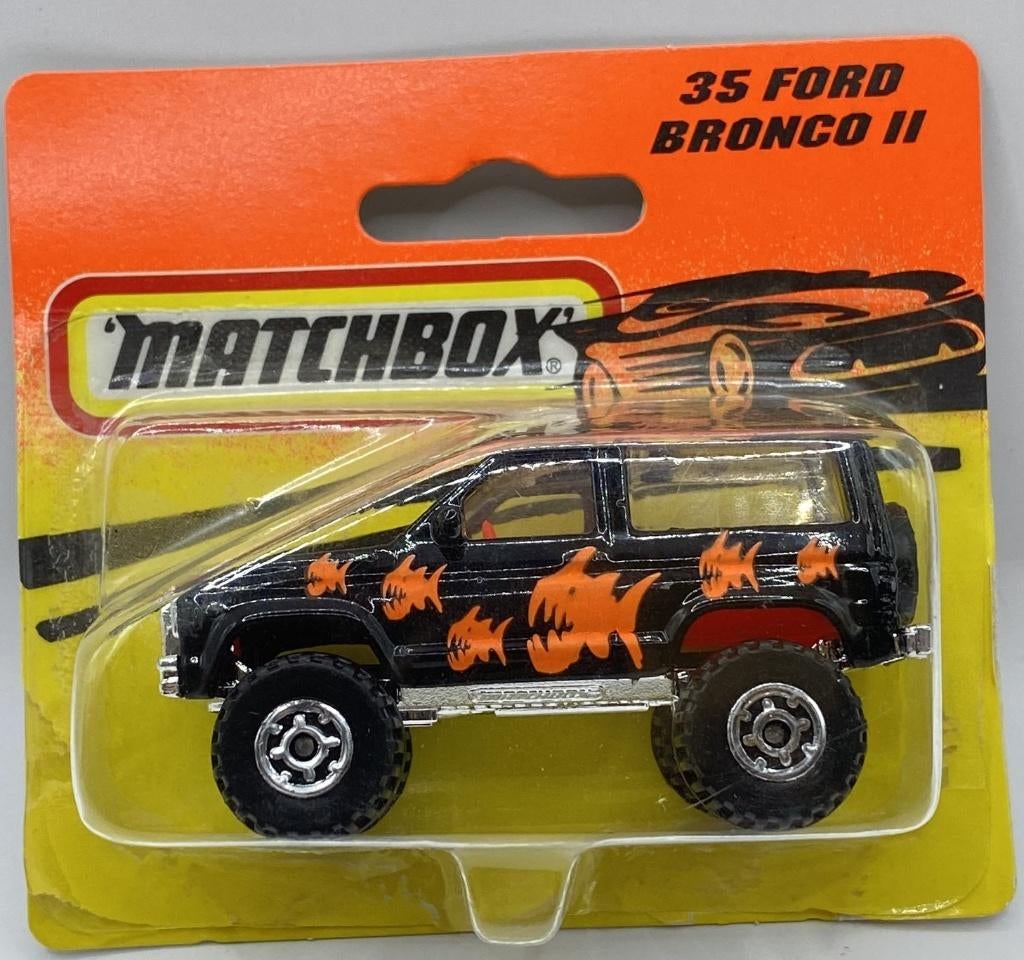Matchbox 35H-7 Ford Bronco II   PIRANHA, Ophalen of Verzenden, Zo goed als nieuw, Auto