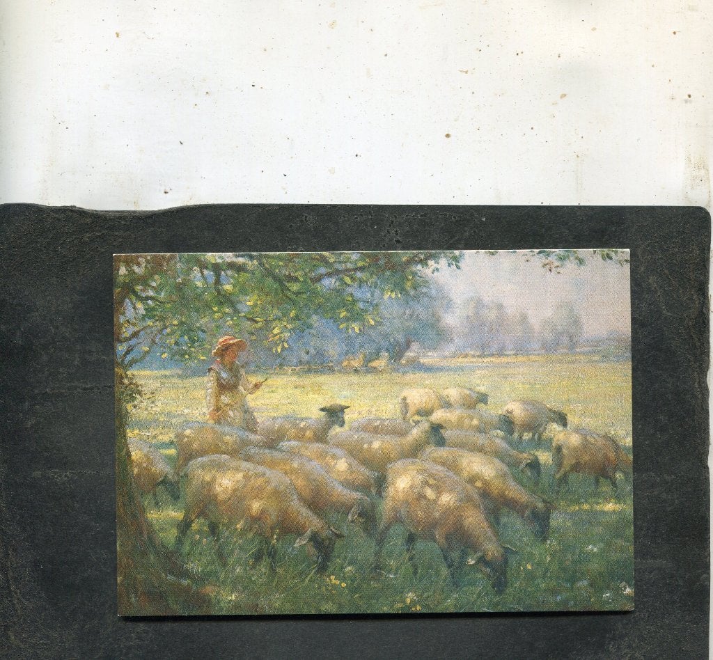 Ansicht William Blacklock - Sheep and Shepherdess, Verzenden, 1980 tot heden, Ongelopen