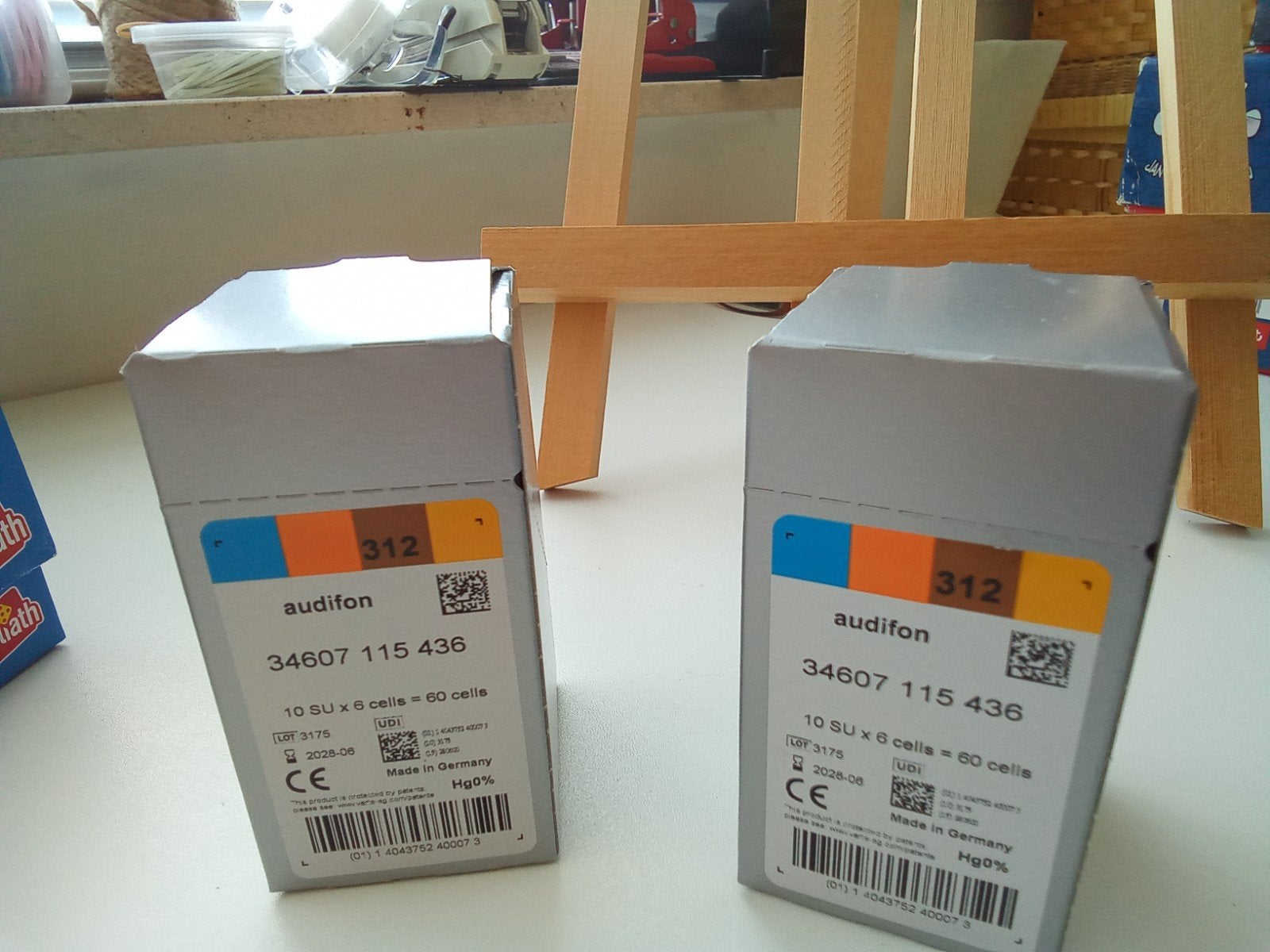 Audifon 312 hoortoestelbatterijen (60 stuks) per doosje, Ophalen, Nieuw