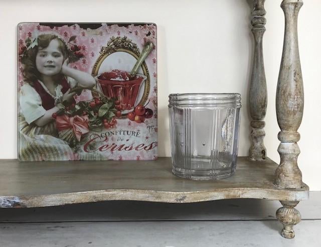 Antieke Franse zware confiture pot