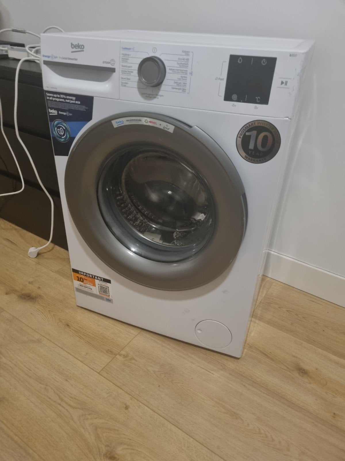 Beko WTV8734XCM Wasmachine - 8 kg, 1400 toeren, Witgoed en Apparatuur, Wasmachines, Ophalen, Zo goed als nieuw, Voorlader, Energieklasse A of zuiniger