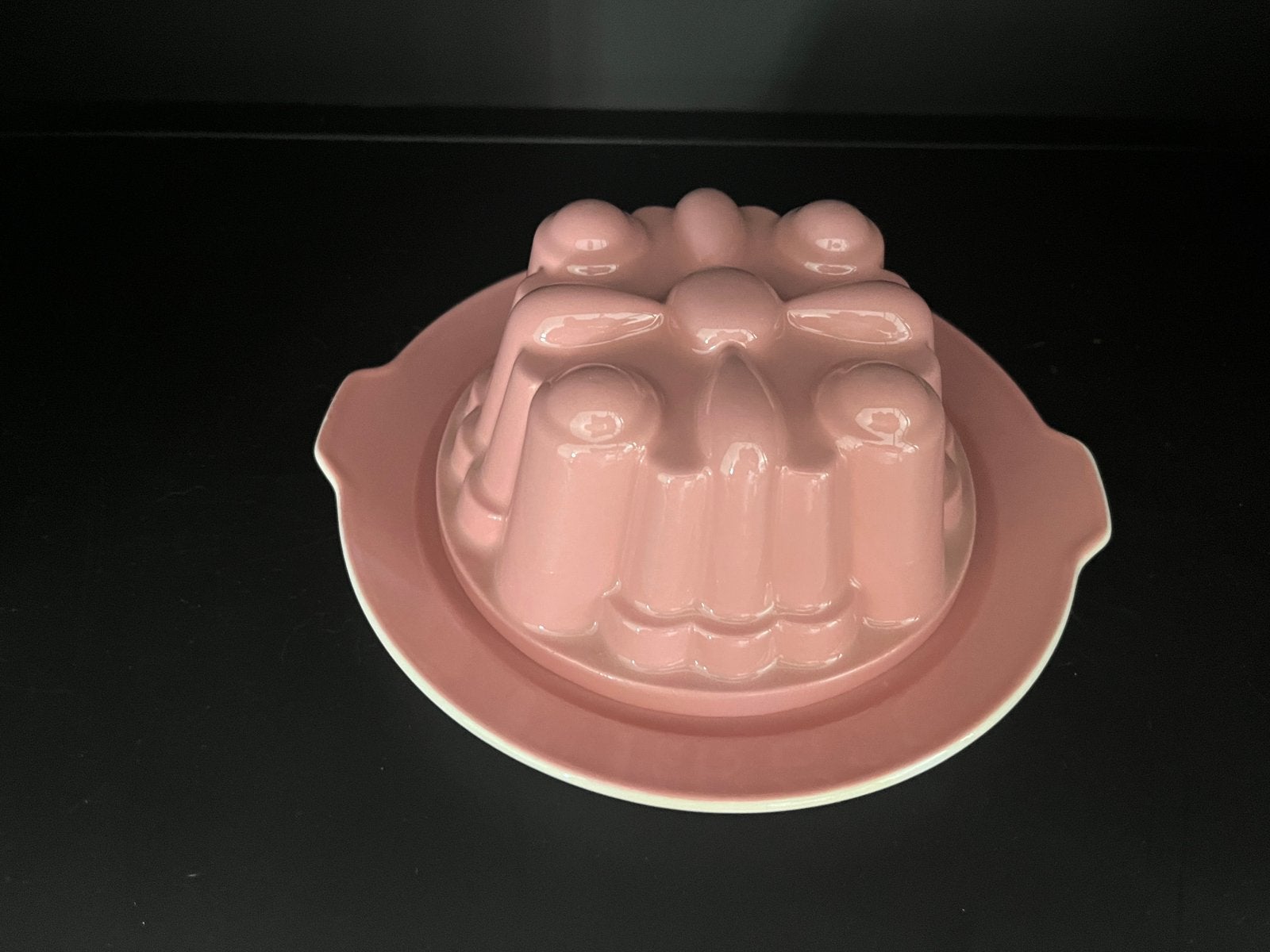 Pastel Regout roze puddingvorm., Ophalen of Verzenden