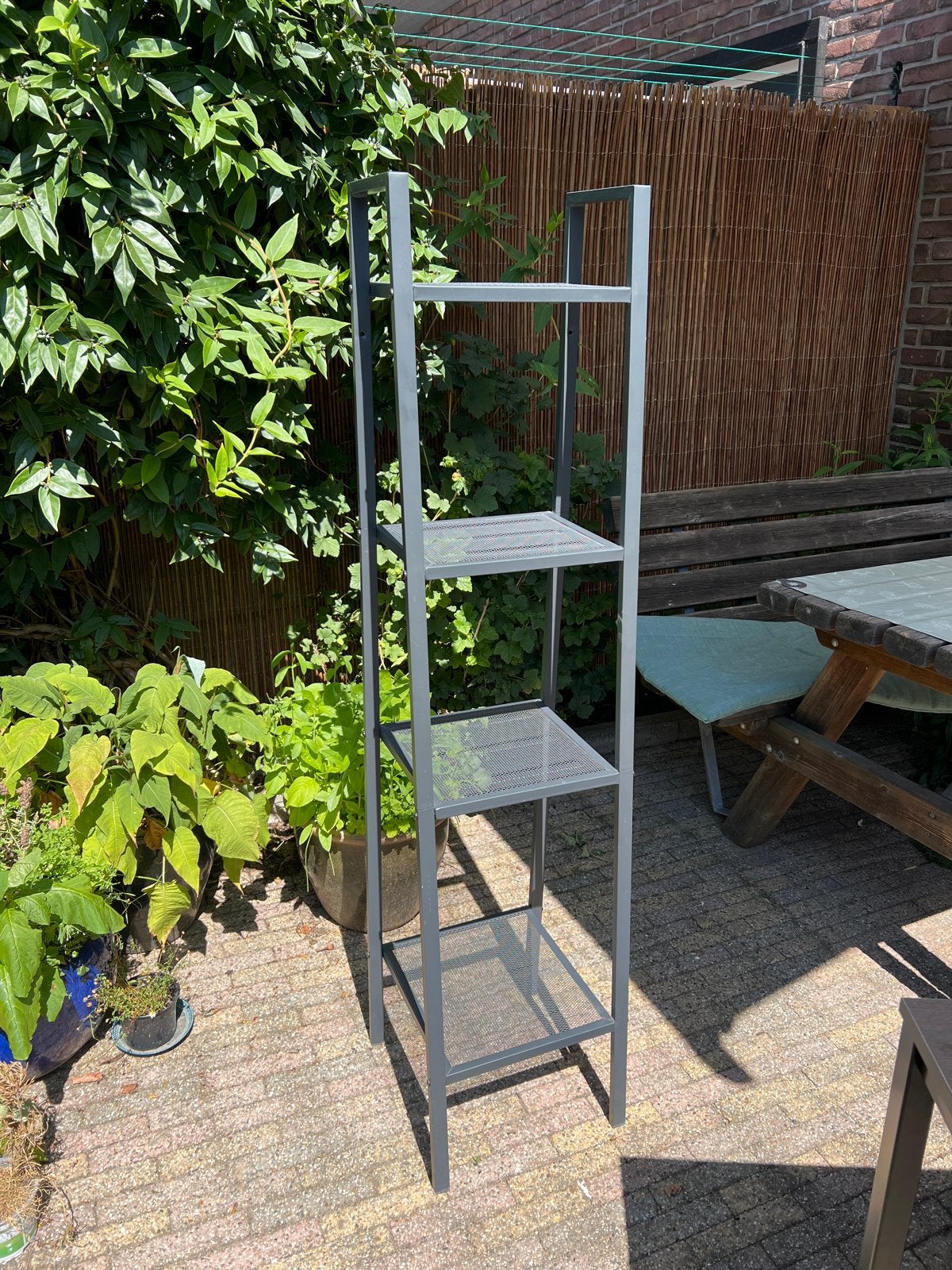 Modern metalen etaleerkastje / plantenrek, Huis en Inrichting, Kasten | Stellingkasten, Zo goed als nieuw, Ophalen