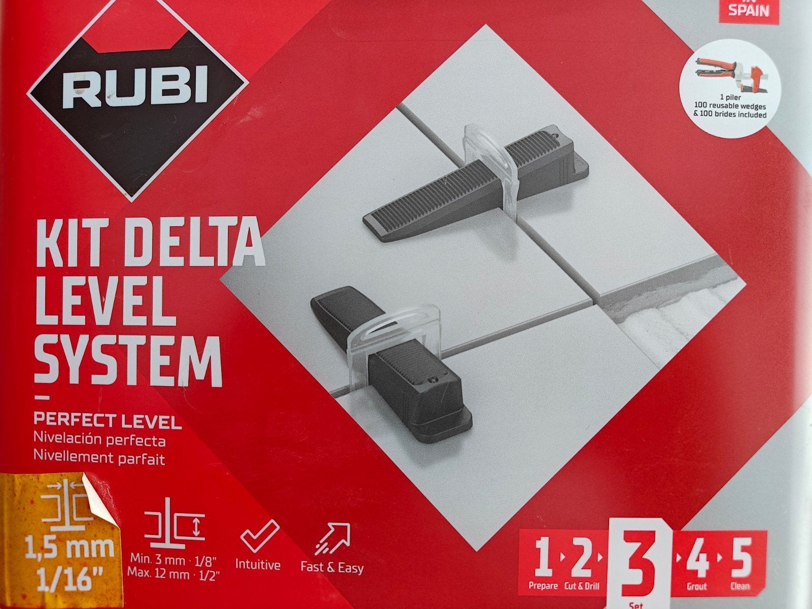 Rubi Delta Level System - Tegelnivelleersysteem, Doe-het-zelf en Verbouw, Overige materialen, Gebruikt, Overige typen, Minder dan 20 cm