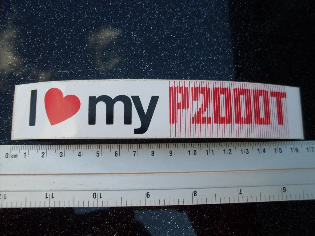 sticker i love my p2000t logo philips home computer, Verzamelen, Stickers, Verzenden, Zo goed als nieuw, Merk