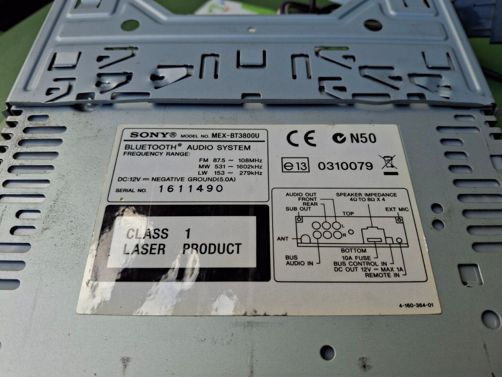 Sony MEX-BT3800U Bluetooth Autoradio met USB, Ophalen of Verzenden, Gebruikt