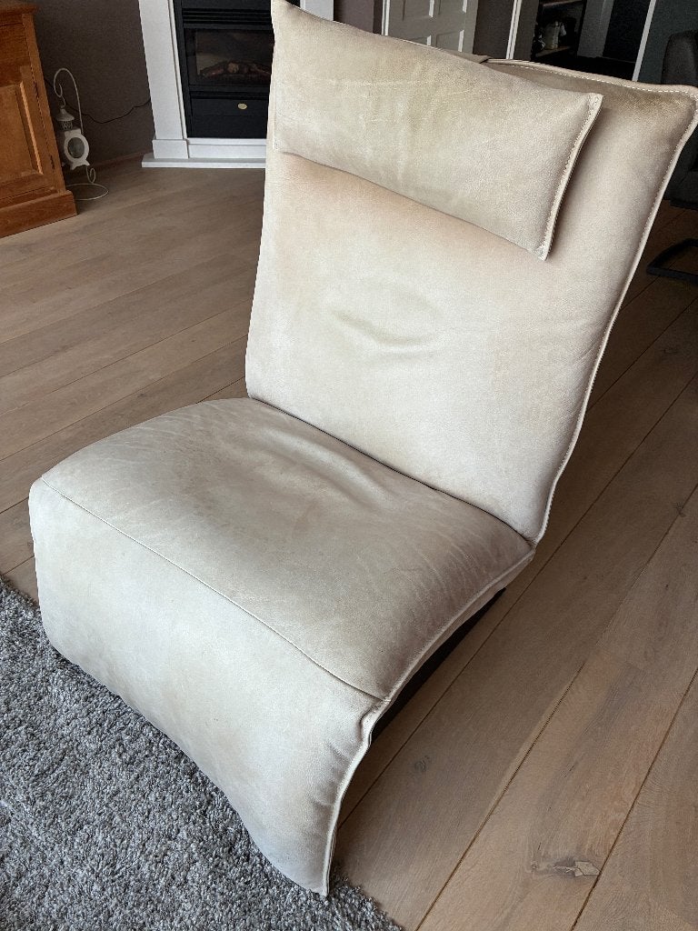 Te koop prachtige leren fauteuil, Ophalen, Gebruikt, Leer, 75 tot 100 cm