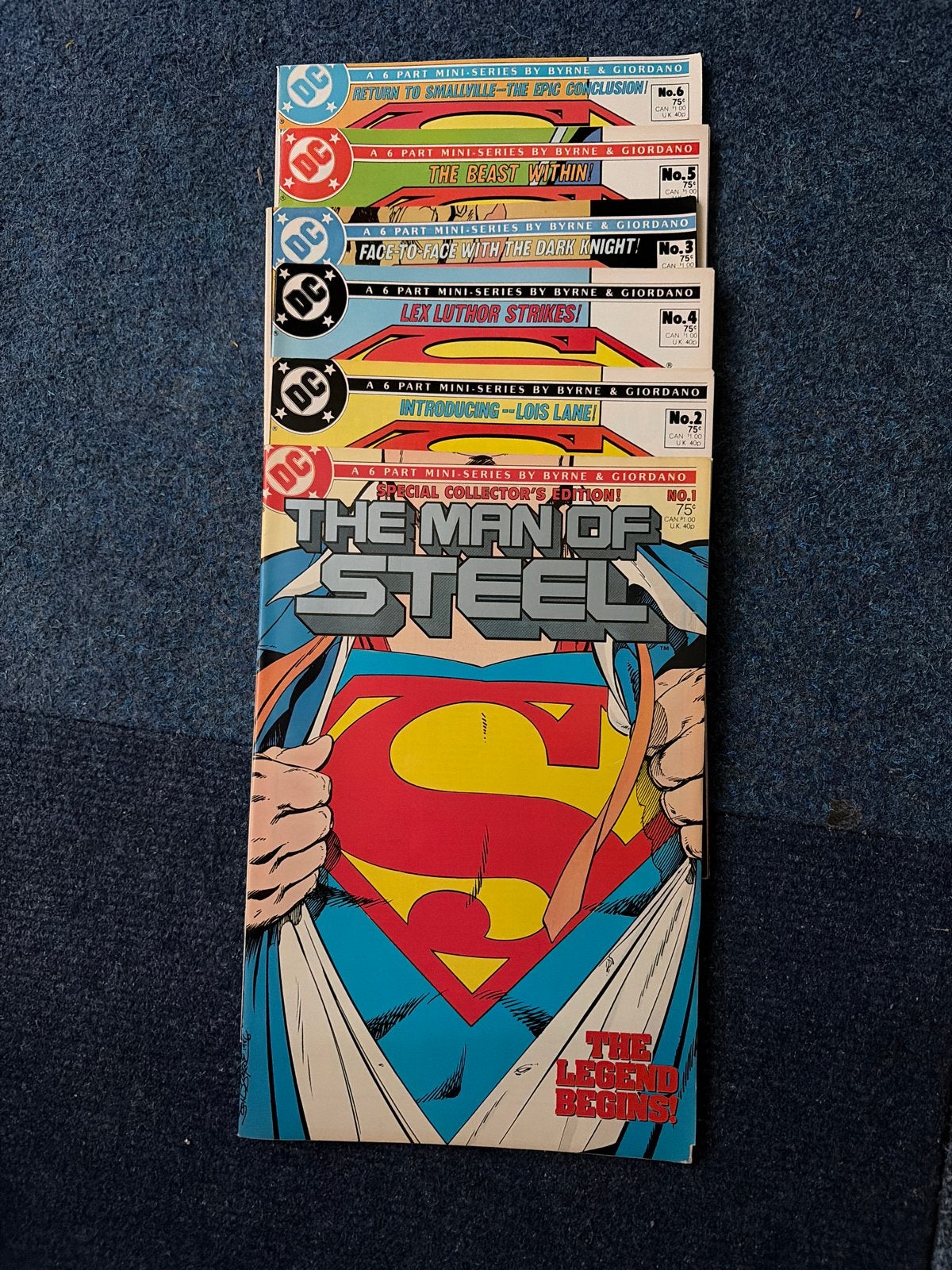 Superman The Man of Steel Complete Serie (1-6) - DC Comics, Boeken, Complete serie of reeks, Ophalen of Verzenden, Zo goed als nieuw