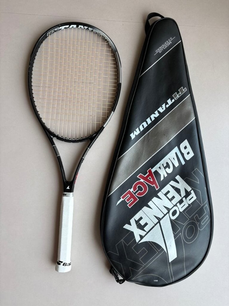 Pro Kennex Black Ace Ti Midplus Extended 0.5 | Grip L2, Gebruikt, Ophalen of Verzenden, Racket, L2