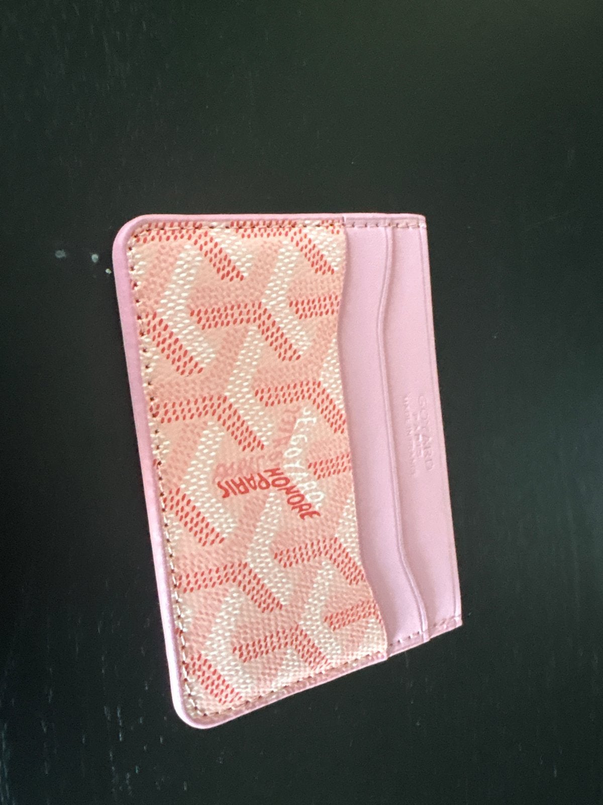 Mooie Goyard Portemonnee - Roze Kaarthouder, Overige merken, Ophalen of Verzenden, Zo goed als nieuw, Roze