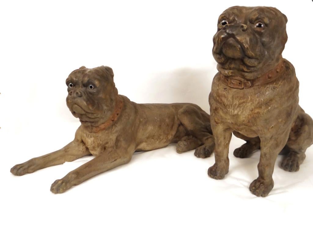 !!!GEZOCHT!Antiek beeld hond,leeuw,..houten,terracotta,beton, Antiek en Kunst, Ophalen